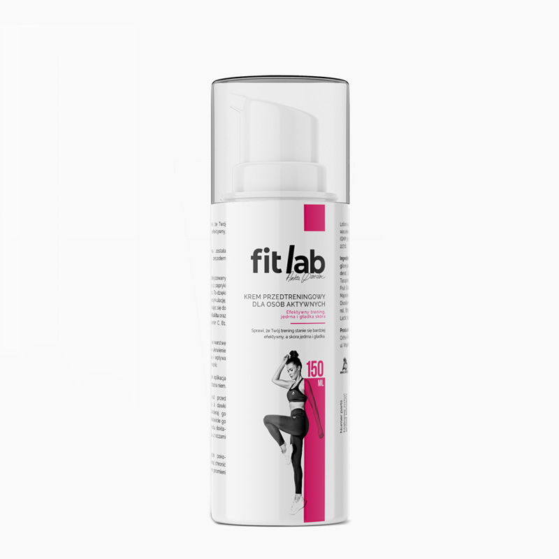 FitLab Krem Antycellulitowy (dawniej: Przedtreningowy) 150 ml - ujędrniający krem wspomagający spalanie tkanki tłuszczowej