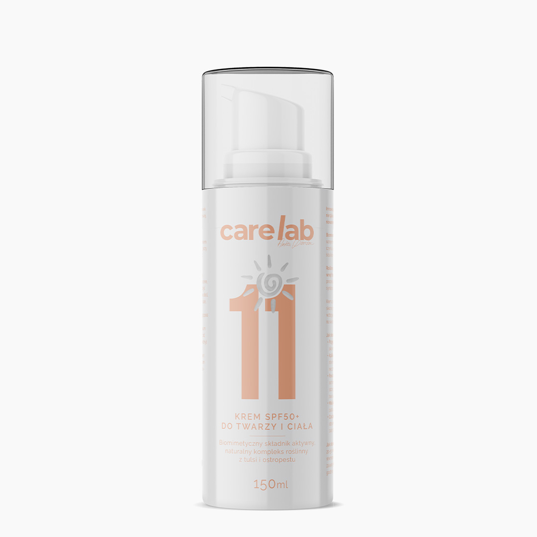 Carelab Krem SPF50+ do Twarzy i Ciała - krem chroniący przed promieniowaniem UV