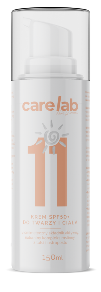 Carelab Krem SPF50+ do Twarzy i Ciała - krem chroniący przed promieniowaniem UV