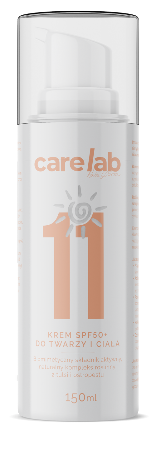 Carelab Krem SPF50+ do Twarzy i Ciała - krem chroniący przed promieniowaniem UV