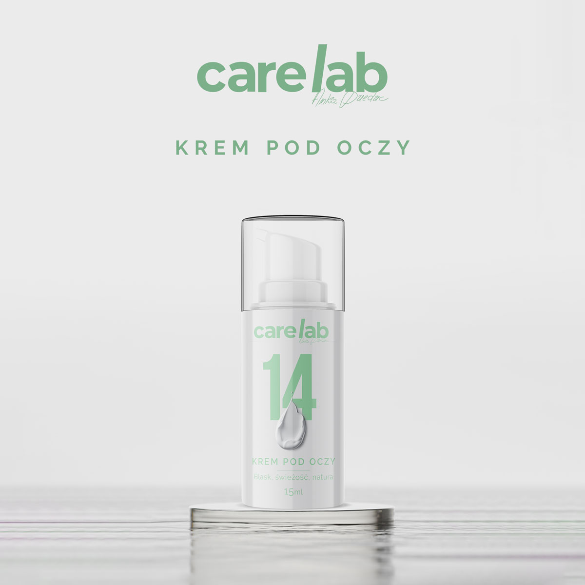 Carelab Krem pod Oczy 15 ml - ujędrniający krem rozjaśniający